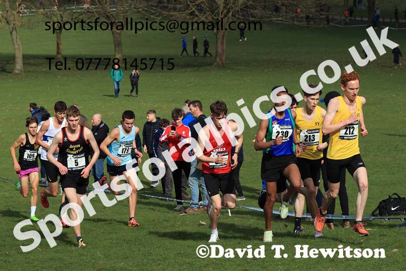 Mens Under-20s, 2024 CAU Inter Counties Cross Country Champs., Wollaton Park, Nottingham. Photo: David T. Hewitson/Sports for All Pics